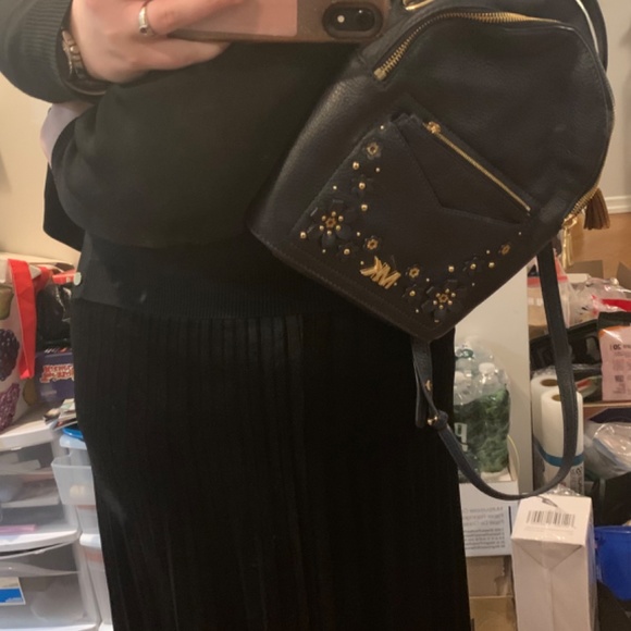 Michael kors leather mini backpack convertible to crossbody bag with leather and main image 6